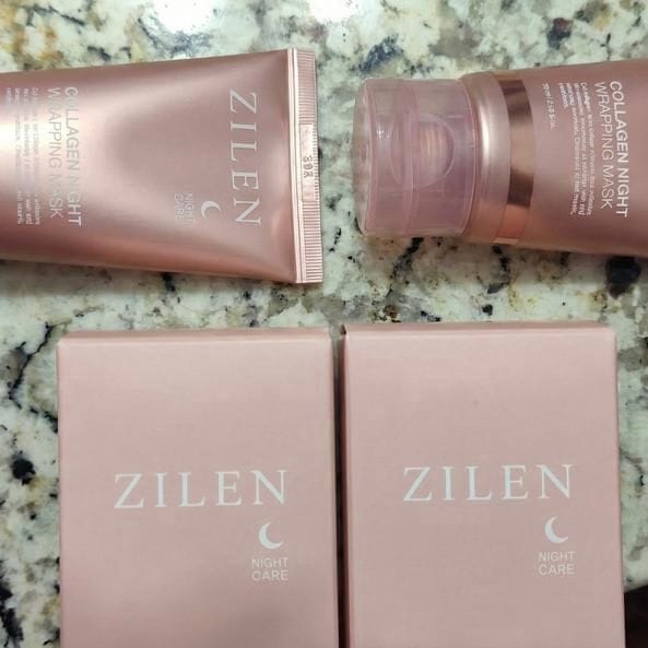 Customer photo review of Zilen Collagen Night Wrapping Mask (75ml)