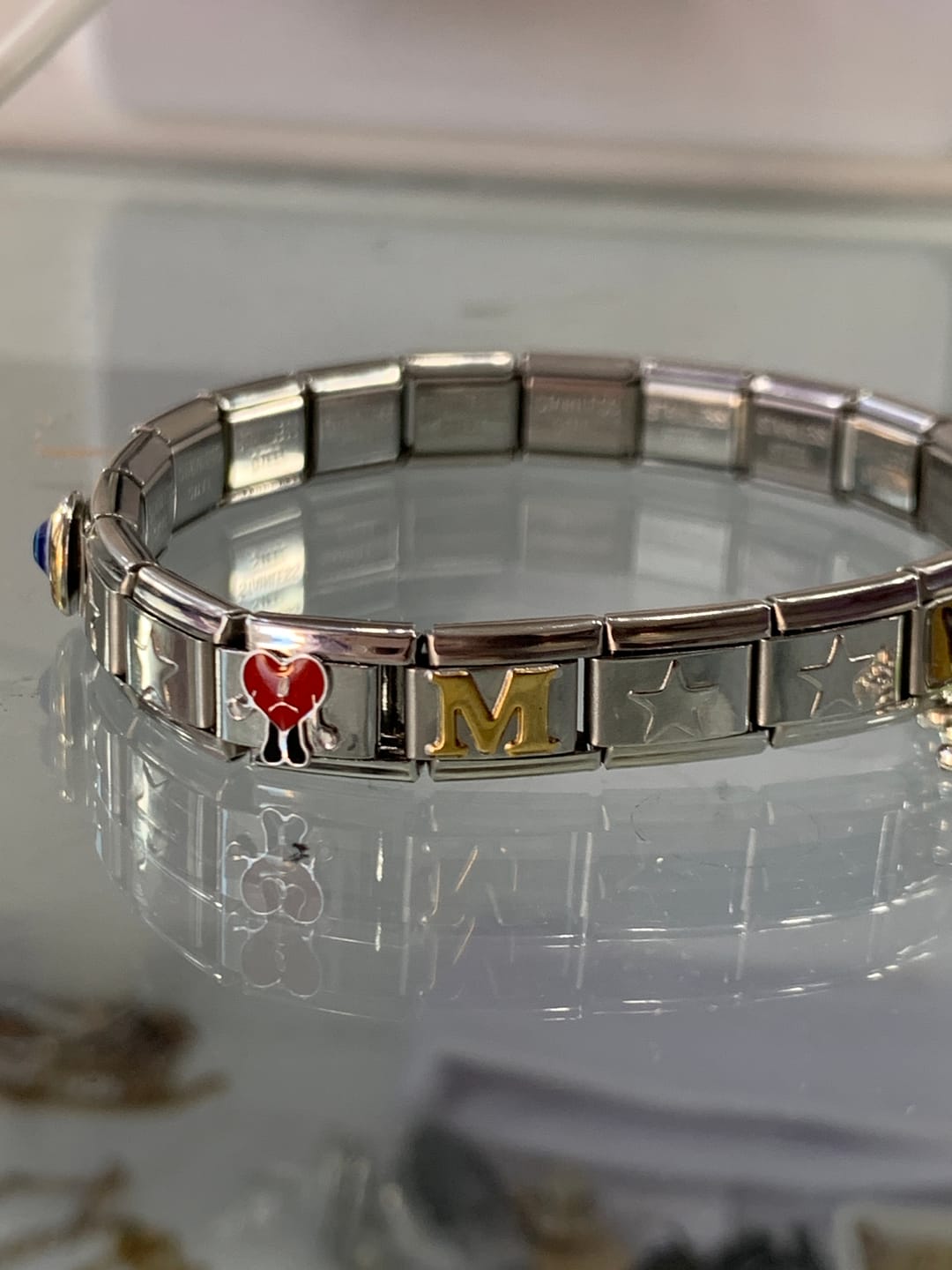 Customer photo review of Charm Letra M