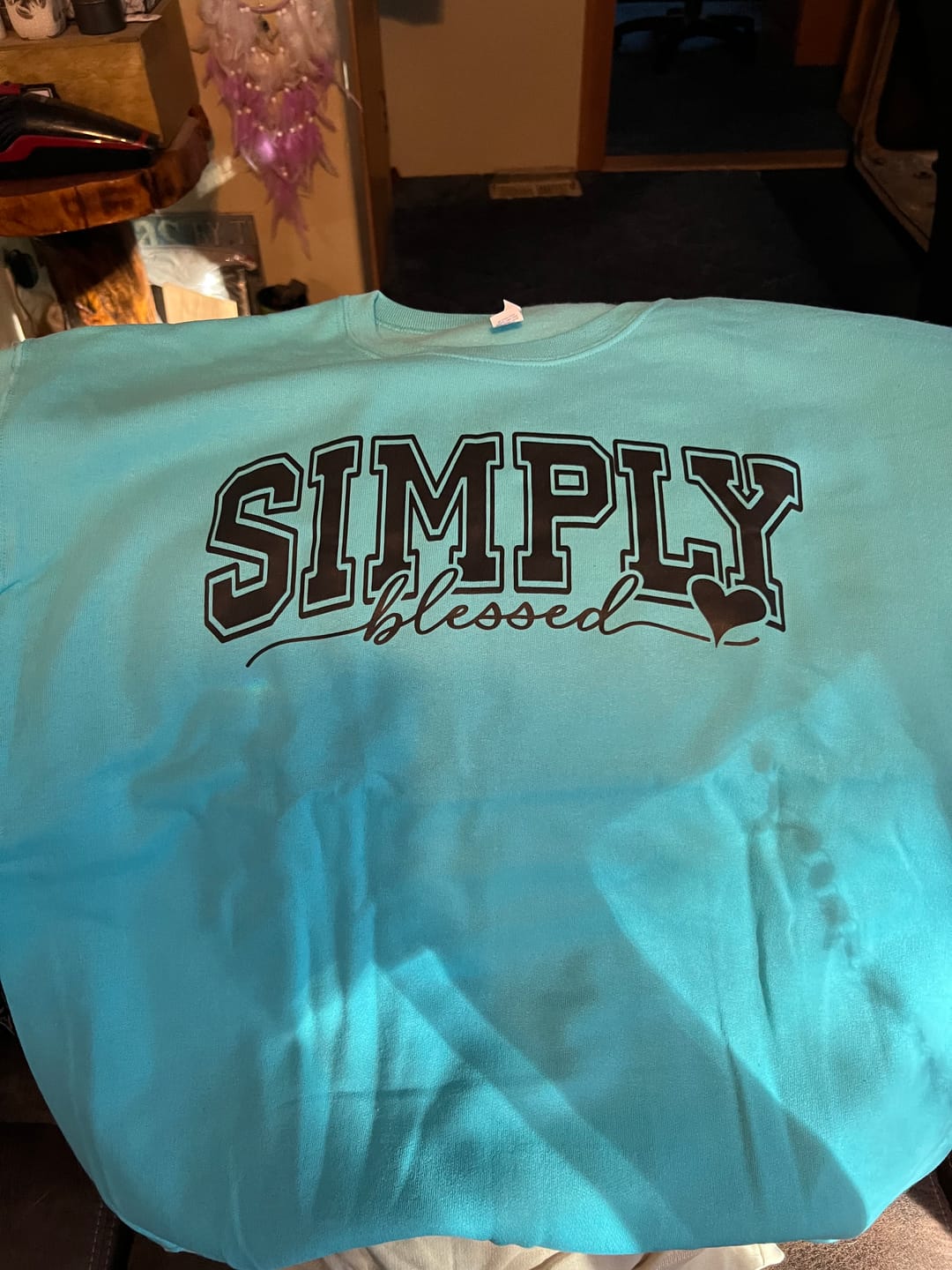 Customer photo review of Simply Blessed Sweatshirt