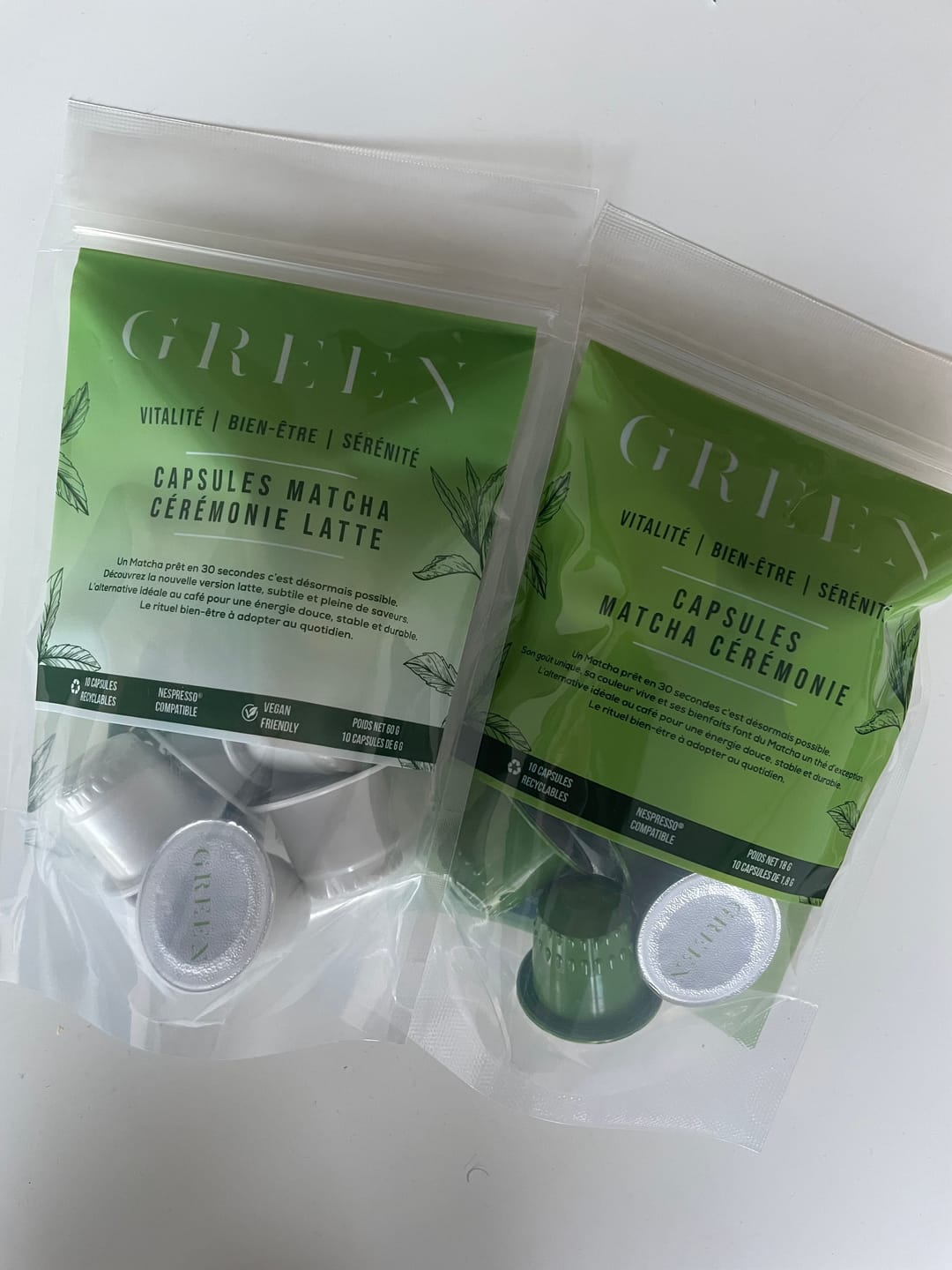 Customer photo review of CAPSULES DE MATCHA CÉRÉMONIE ORGANIQUE
