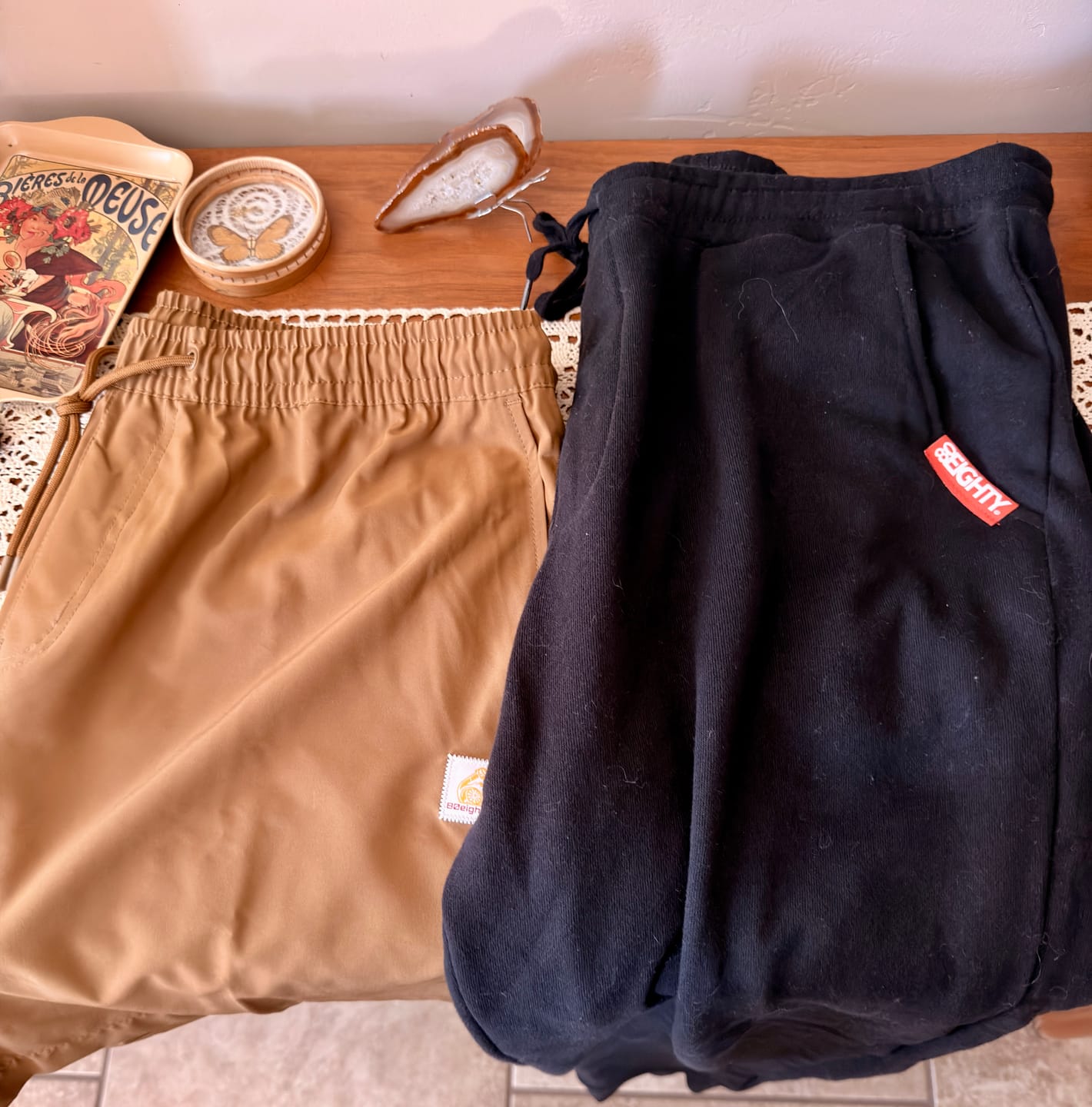 Customer photo review of 80Eighty® Black Fleece Pant