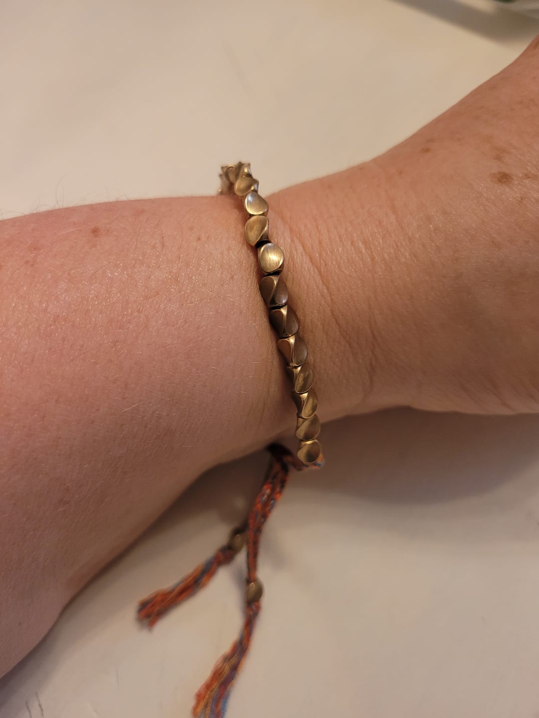 Customer photo review of Tibetisches Kupfer Glücksarmband