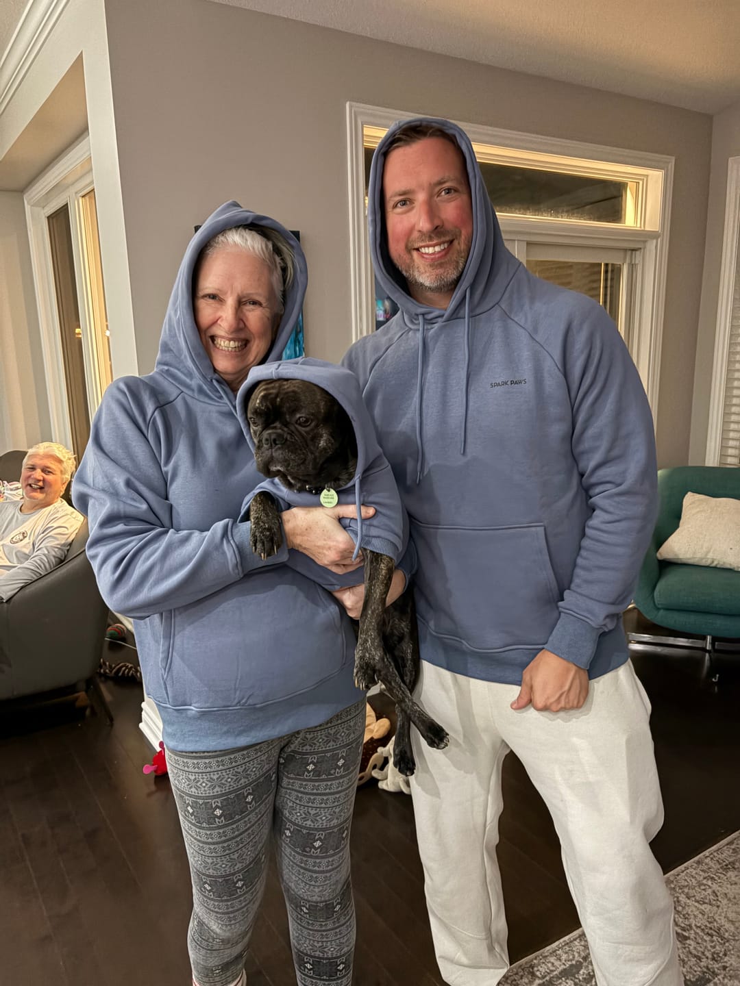 Customer photo review of Essential Human Hoodie - Slate Blue