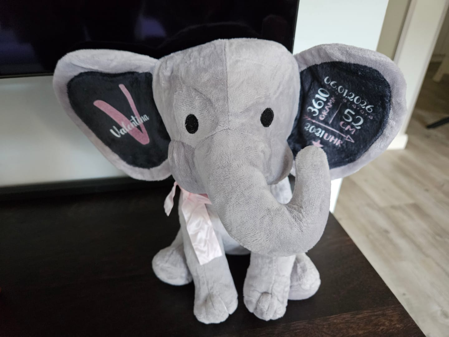 Customer photo review of Zur Geburt - Baby-Stofftier