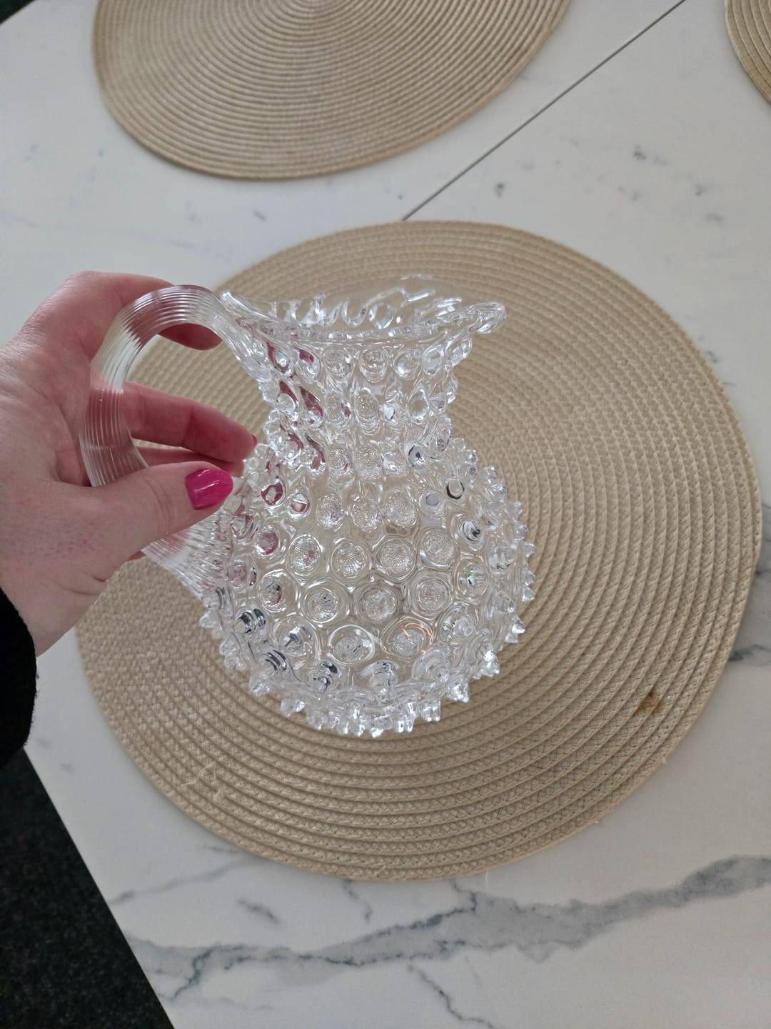 Customer photo review of Džbánek Crystal Hobnail Creamer