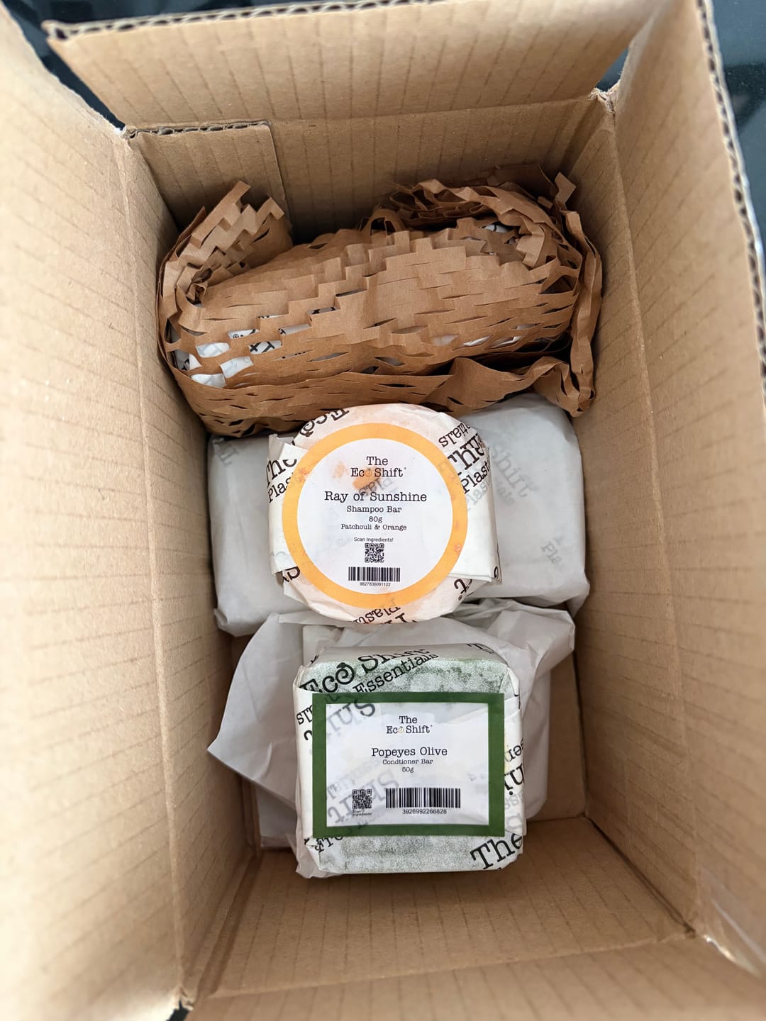 Customer photo review of Taming and Moisturizing - Popeye's Olive Conditioner Bar with Sunflower Seed Oil