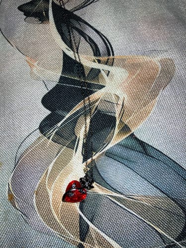 Customer photo review of Blood Rose Necklace