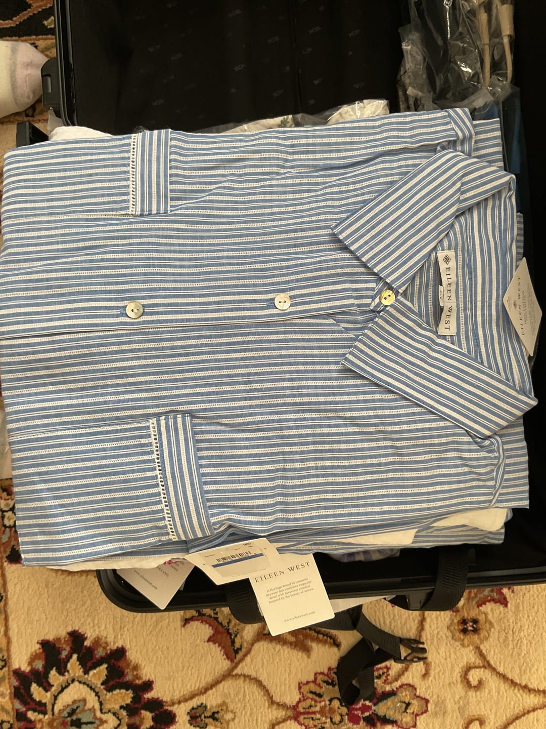 Customer photo review of The "Dylan" Classic Cotton Stripe Short Shirt Dress