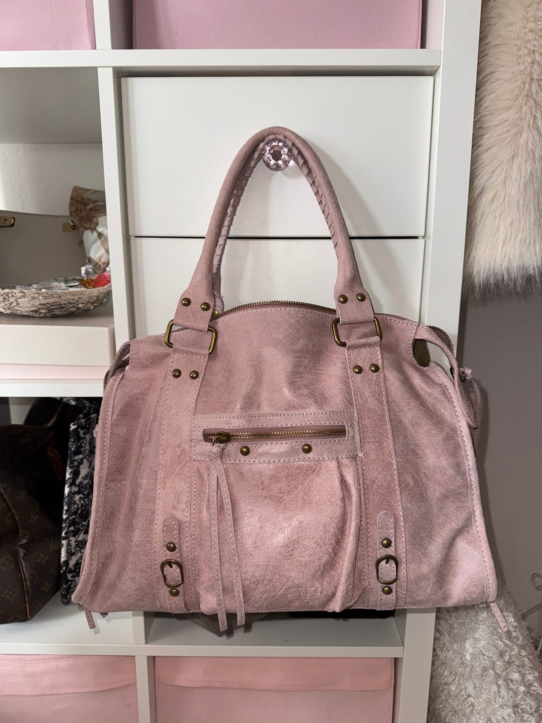 Customer photo review of It girl bag vanilla pink