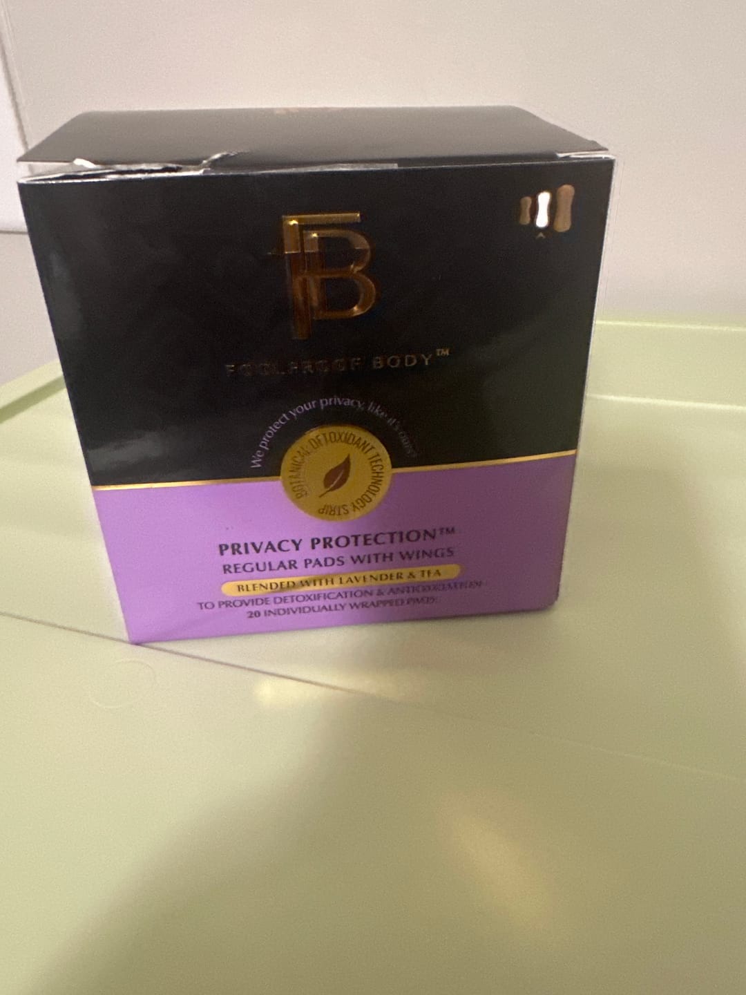 Customer photo review of Luxury Pads Privacy Protection™ Cotton Regular Pads