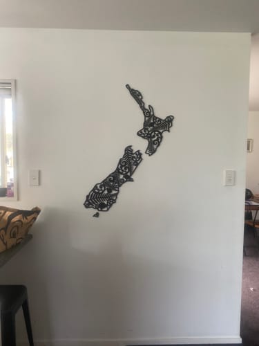 Customer photo review of New Zealand Kiwiana Map