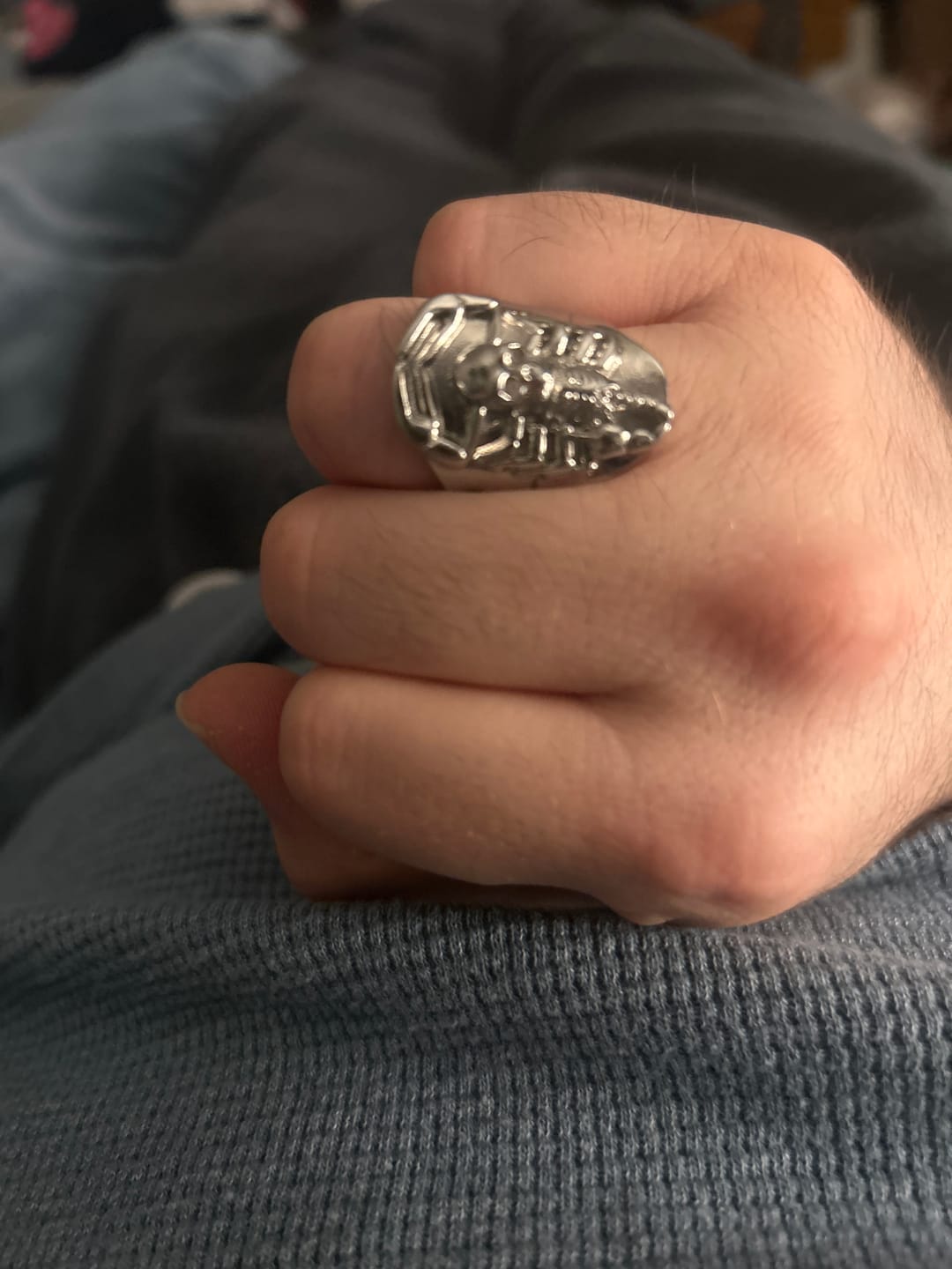 Customer photo review of RISING SCORPIO RING