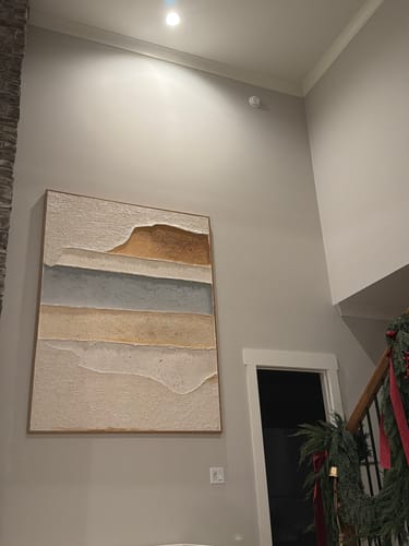 Customer review photo for Plaster Art Texture Painting #SG415
