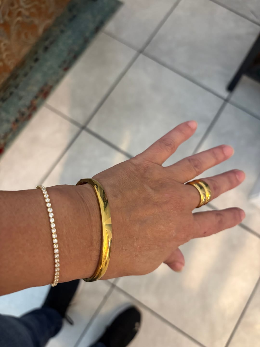 Customer photo review of Melly Adjustable Tennis Bracelet