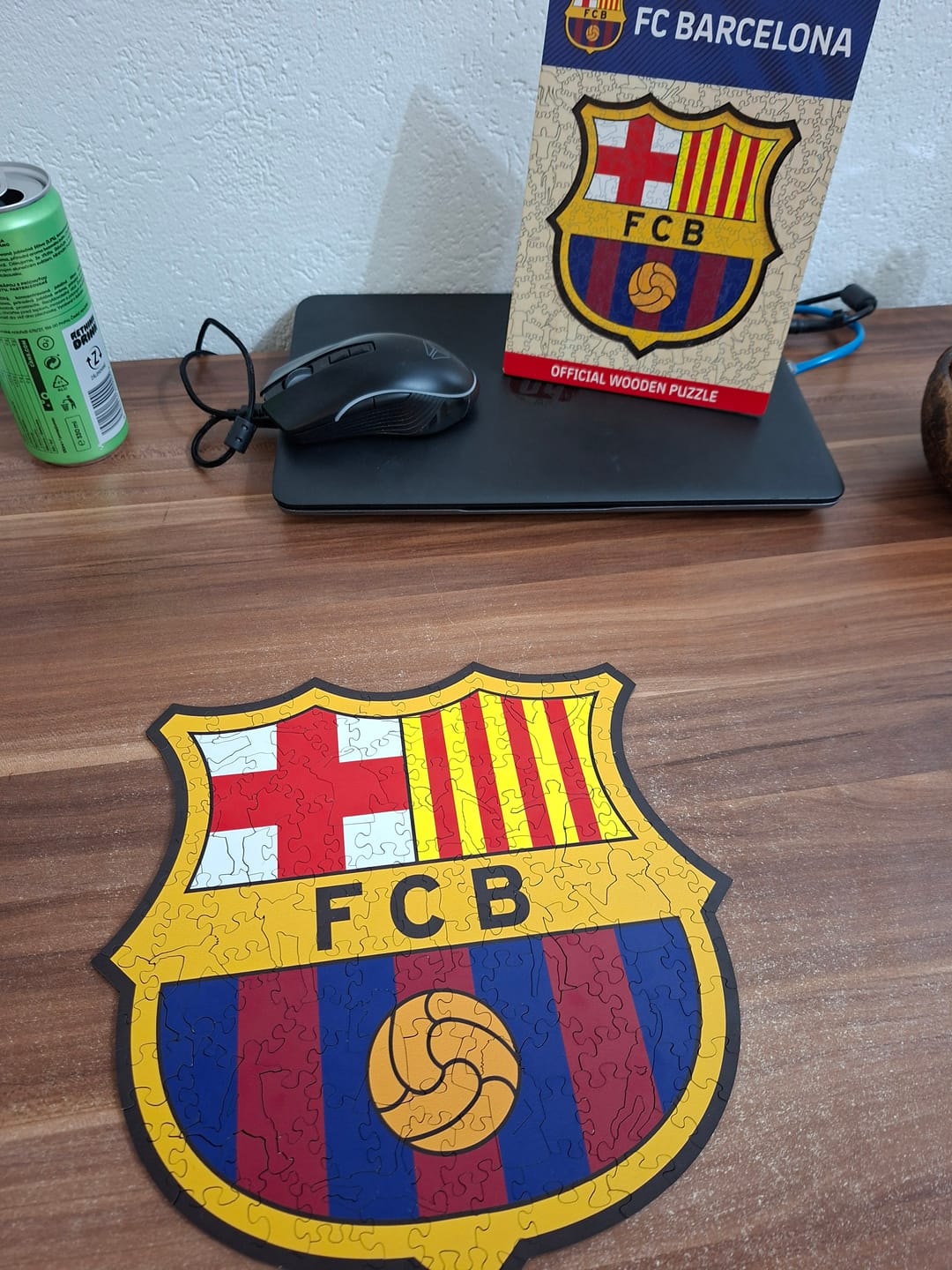 Customer photo review of FC Barcelona® Logo - Wooden Puzzle
