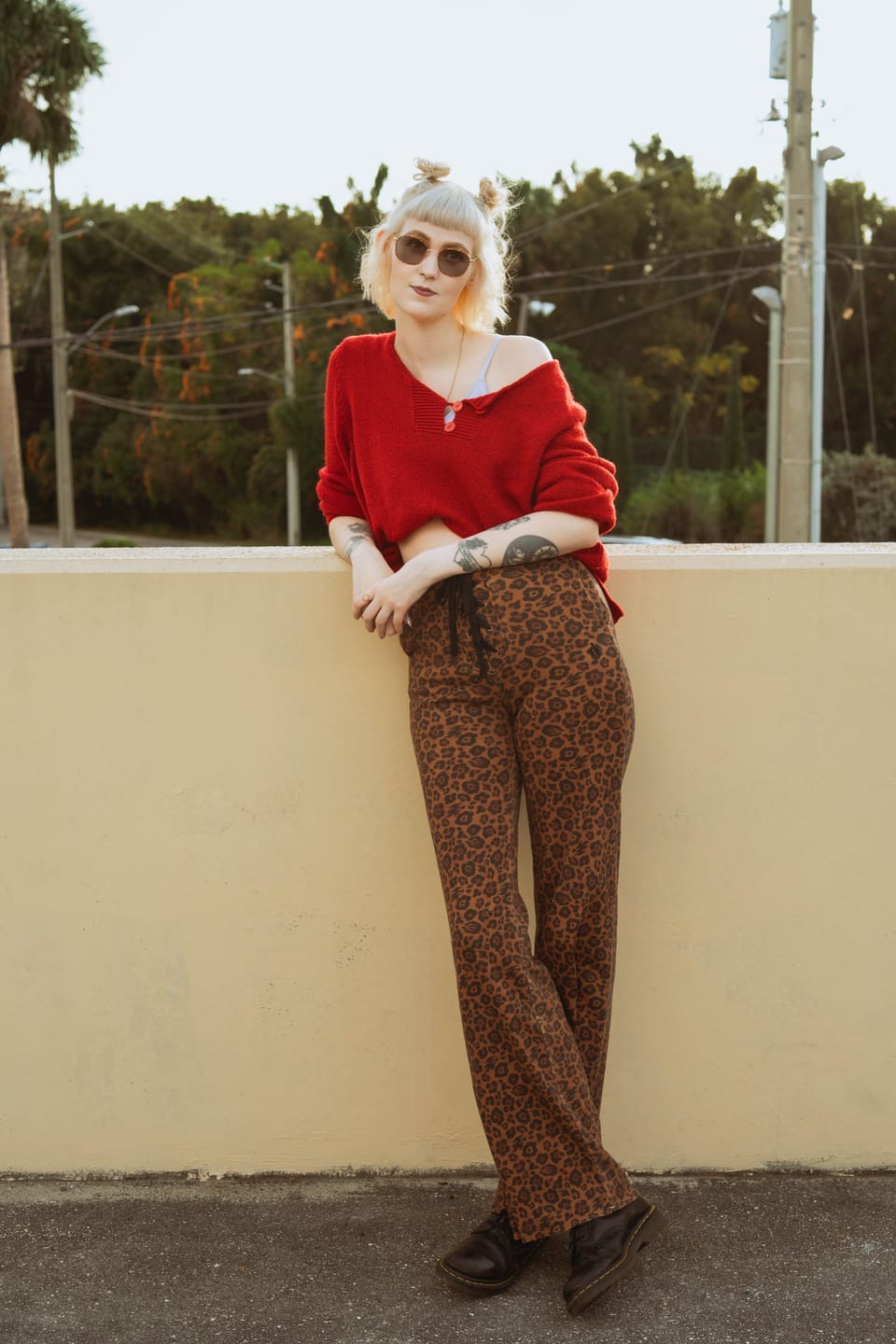 Customer photo review of Hell Bent Lounge Pant - Leopard