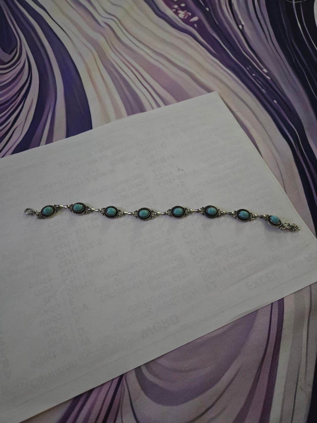 Customer photo review of Bohemian Turquoise Anklet