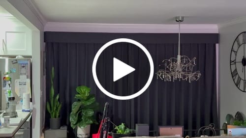 Customer video review of SmartWings Motorized Drapery 90% Blackout