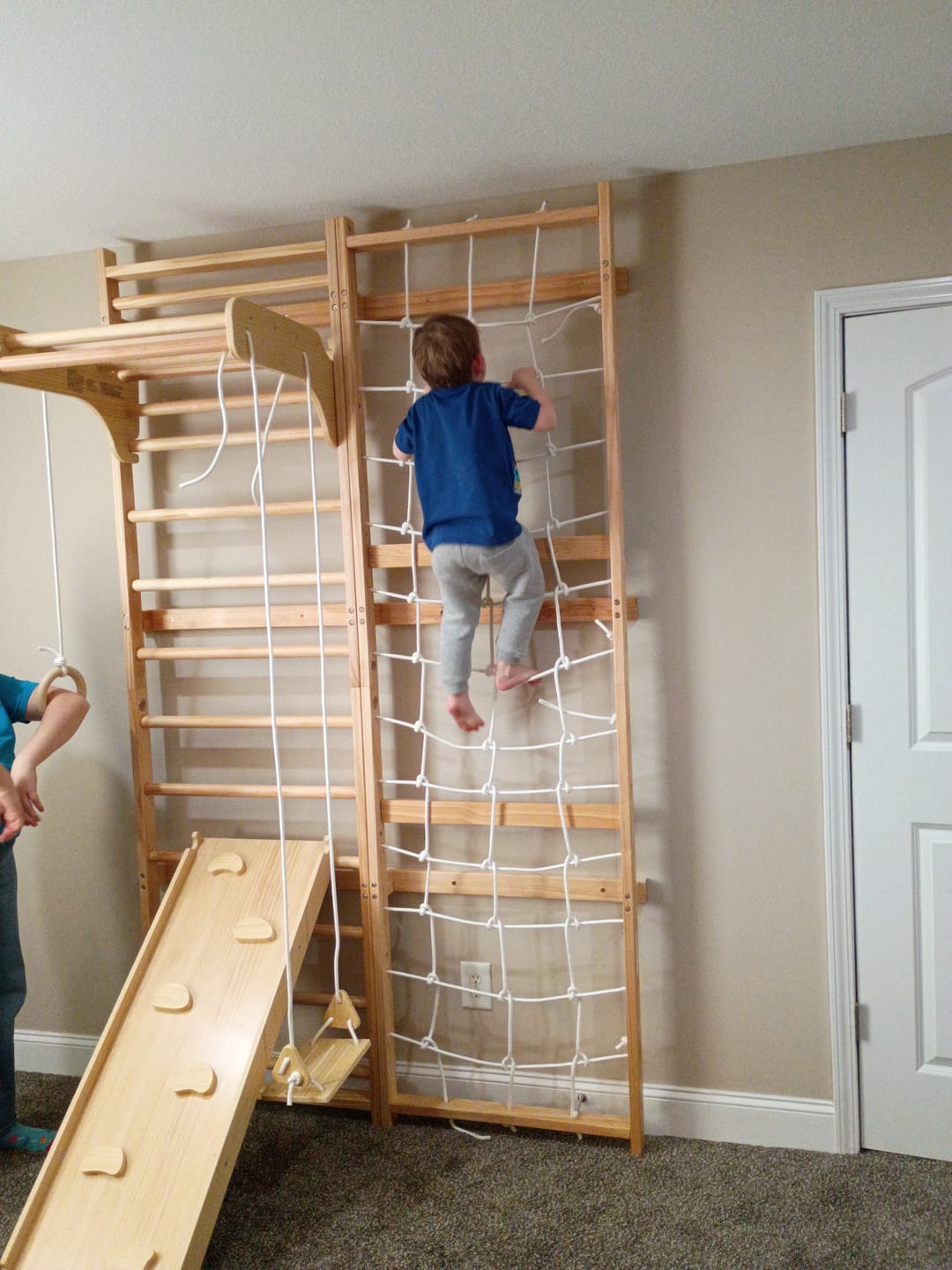 Customer photo review of Neem | Swedish Ladder & Rope Wall - 95" Height