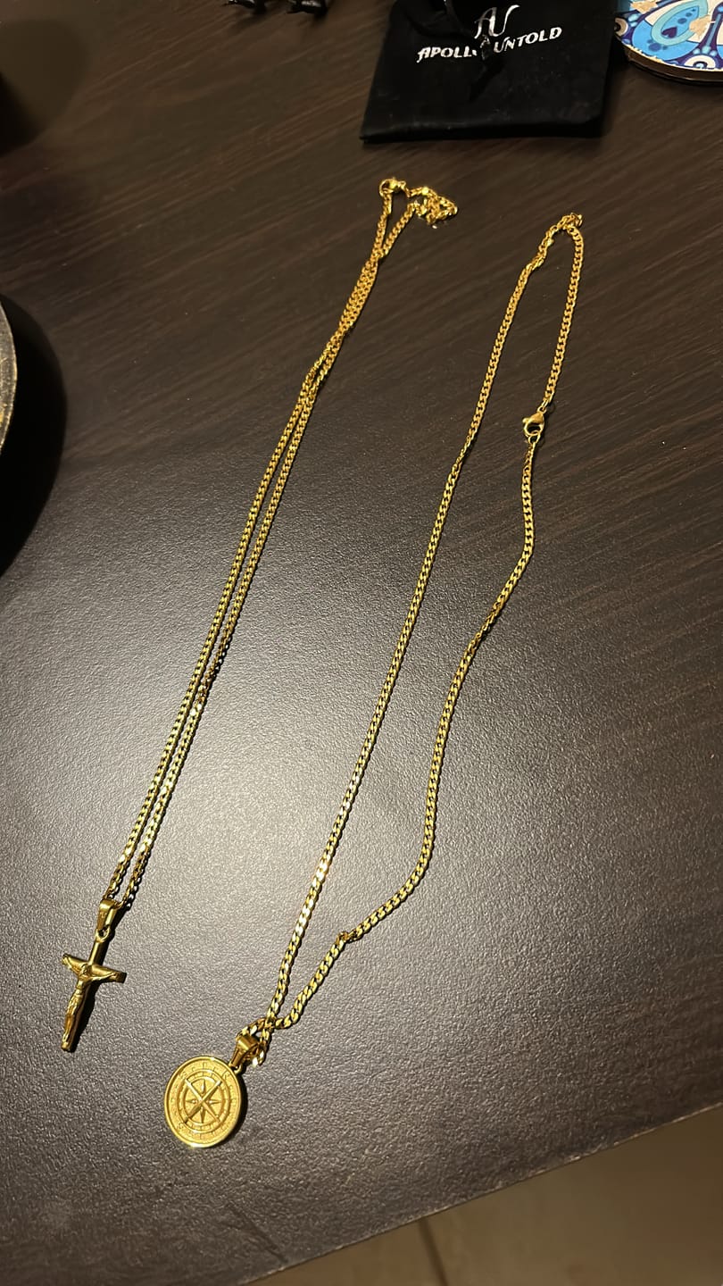 Customer photo review of Gold Cross x Compass Bundle