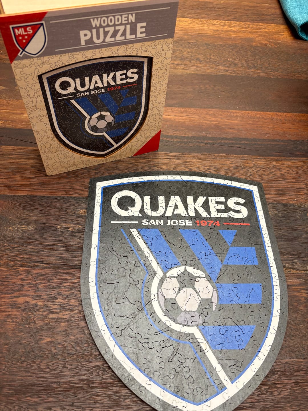 Customer photo review of San Jose Earthquakes® Logo - Wooden Puzzle