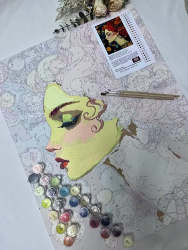 Customer photo review of Klimt-Inspired Woman Portrait XXXVI