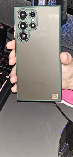 Customer photo review of Luxury Shockproof Matte Silicone Phone Case For Samsung