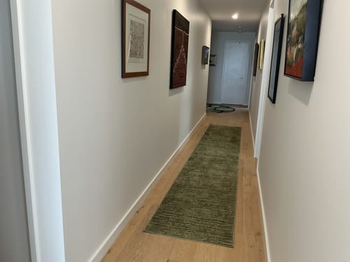 Customer photo review of Marigold Suri Green Runner Rug