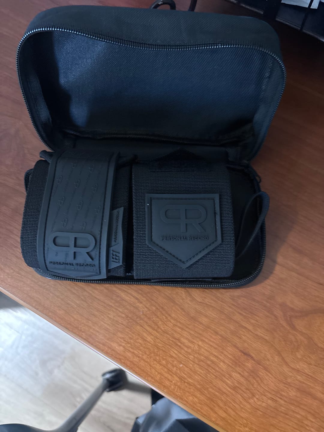 Customer photo review of PR Heavy Duty Premium Wrist Wraps - All Black