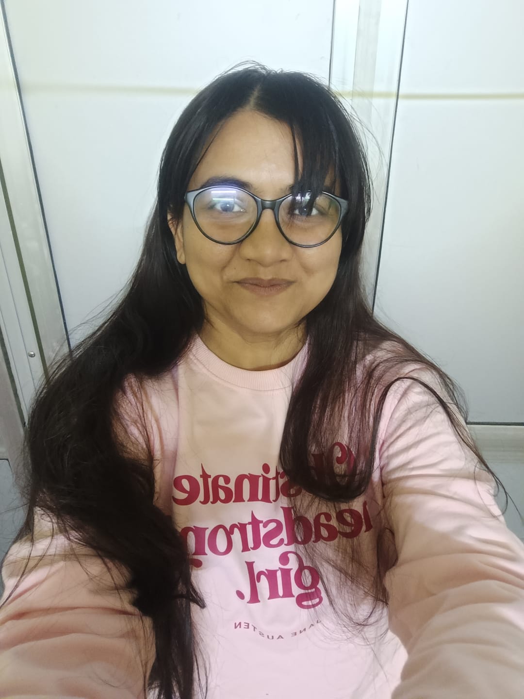 Customer photo review of Obstinate Headstrong Girl: Austen Sweatshirt