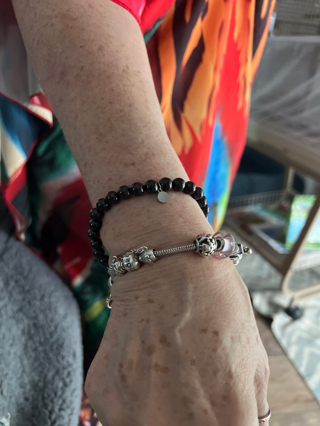Customer photo review of Garnet Bracelet