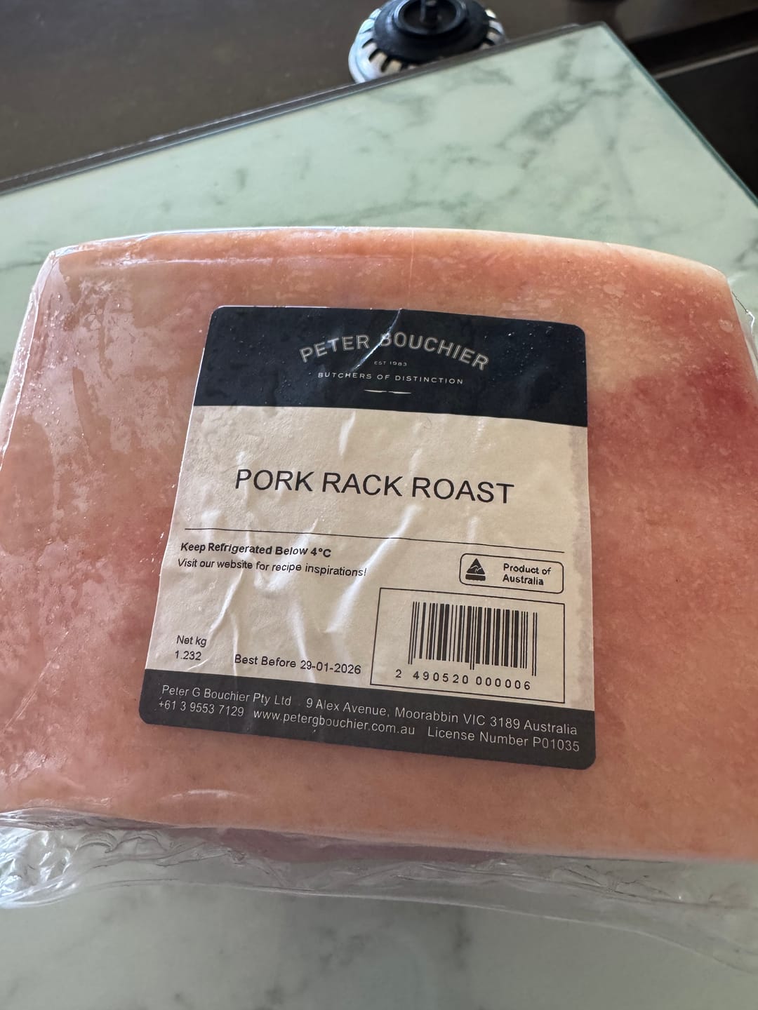 Customer photo review of Free Range Pork Rack