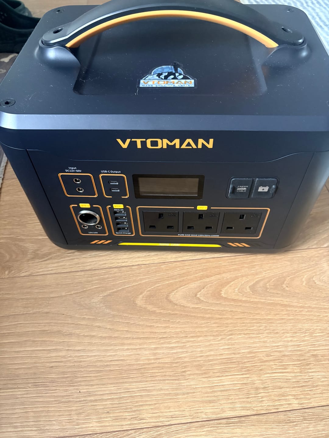 Customer photo review of VTOMAN Jump 2200 Portable Power Station