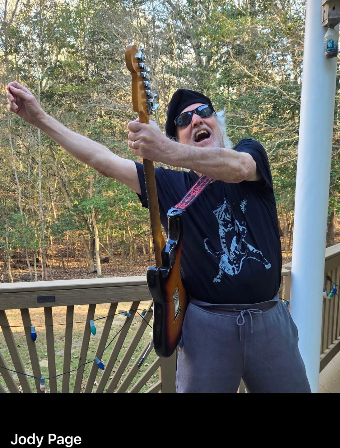 Customer photo review of Rock Kitty T-Shirt