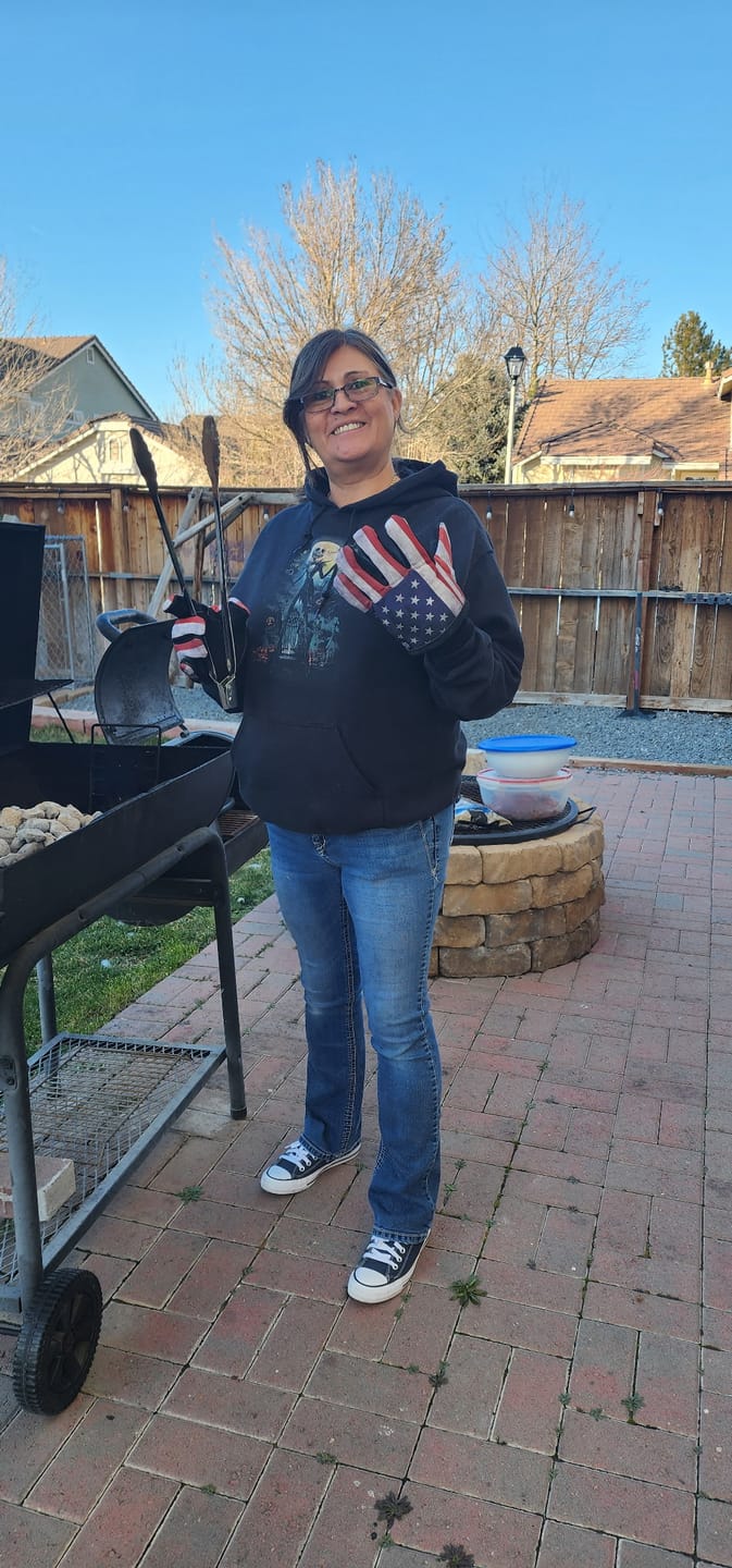 Customer photo review of Rescue Grilling Gloves USA Edition