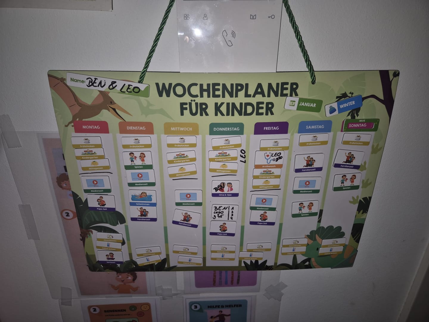 Customer photo review of Edubini Magnetischer Wochenplaner für Kinder