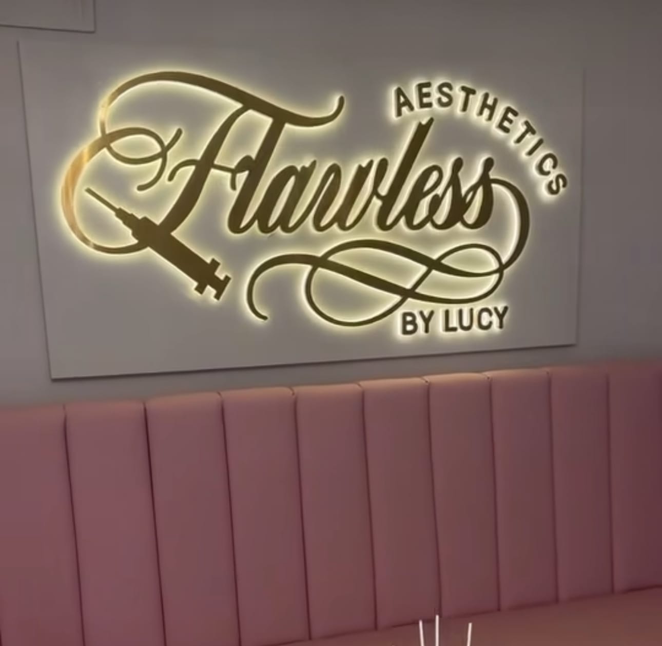 Customer photo review of Custom Backlit & Frontlit Letters - QUOTE ONLY