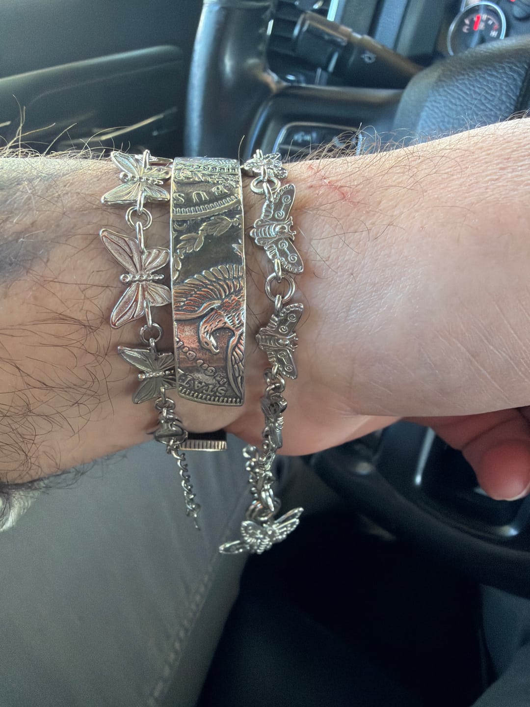 Customer photo review of BUTTERFLY BRACELET (ADJUSTABLE)