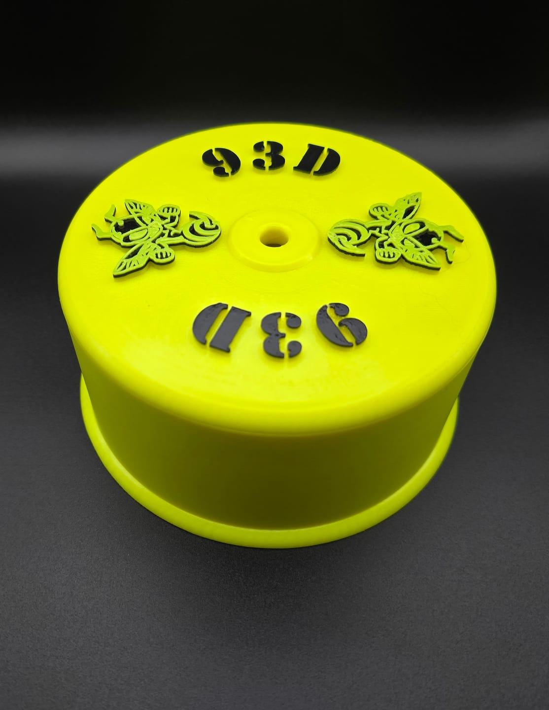 Customer photo review of Fluorescent Yellow PETG Filament 1.75mm