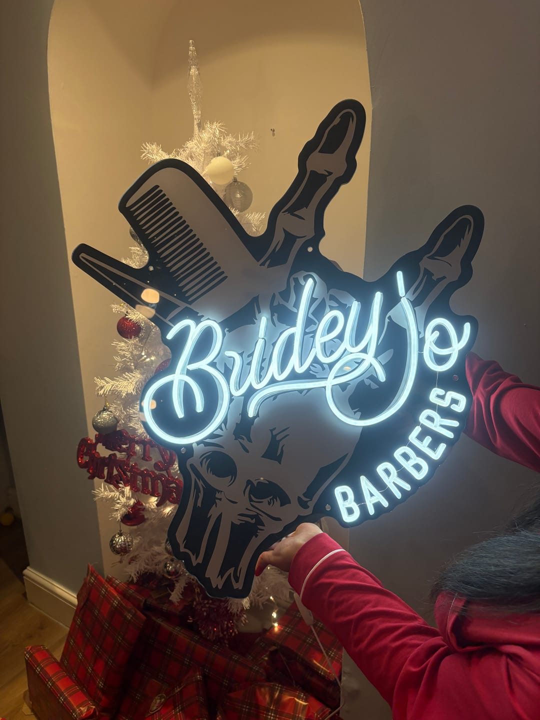 Customer photo review of Design Your Own Neon Sign