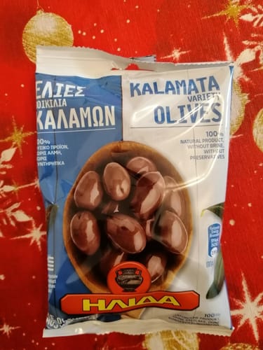Customer photo review of Hand-Picked Kalamata Olives – Authentic Greek Variety (3×250g)