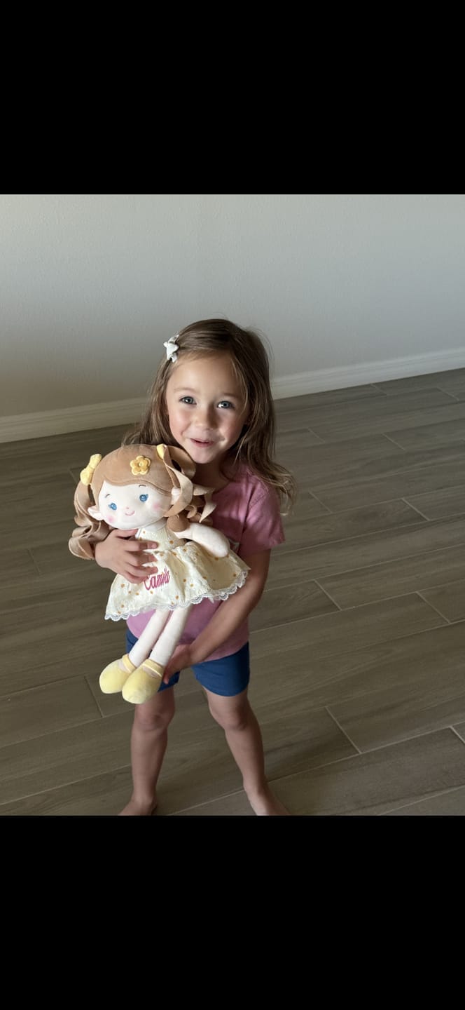 Customer photo review of Personalized Daisy Girl - Yellow