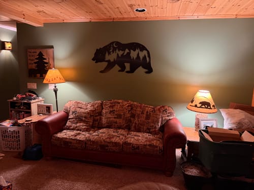 Customer photo review of Bear - Metal Wall Art