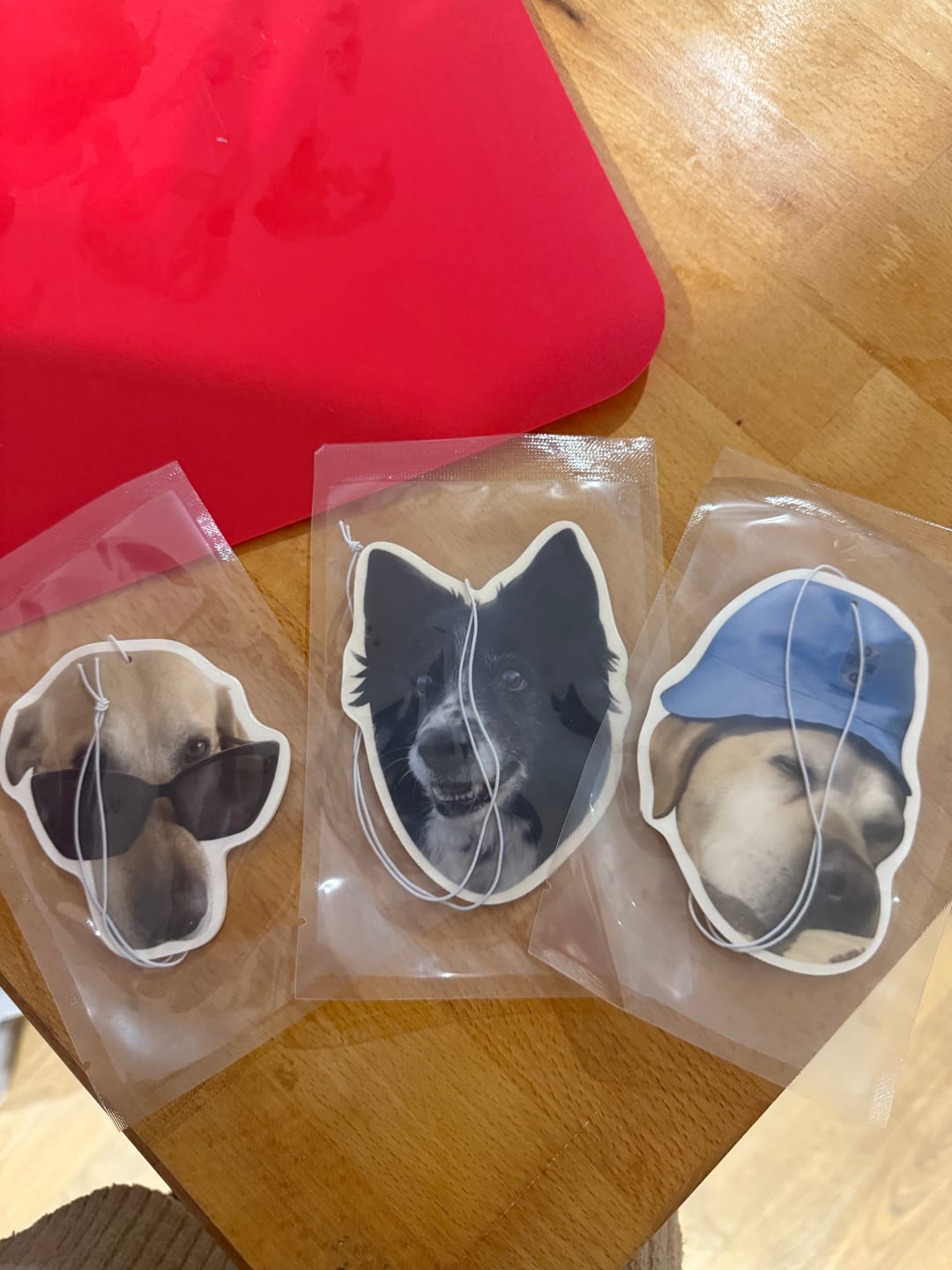 Customer photo review of Personalised Custom Car Air Freshener With Your Photo