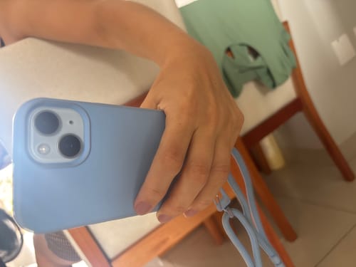 Avaliação com foto de um cliente sobre Nora | Azul Celeste