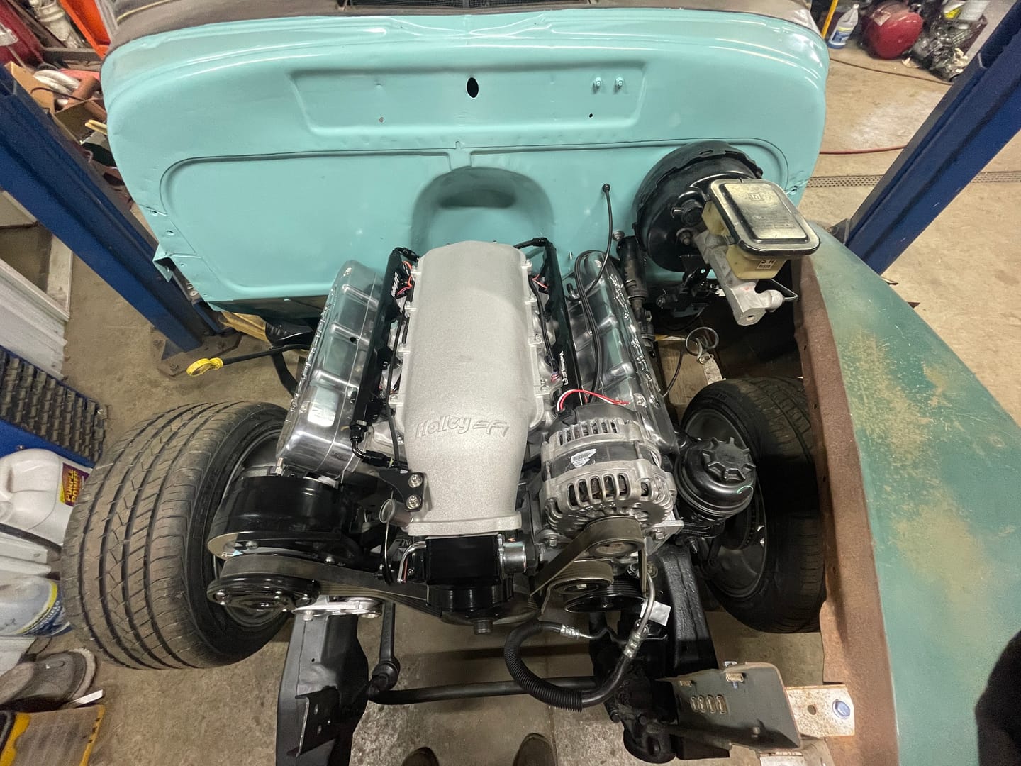 Customer photo review of Motion Raceworks 48" Throttle Cable w/ GM/Ford Pedal Attachment 18-141