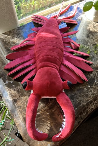 Customer photo review of Anomalocaris Arthropod Soft Stuffed Plush Toy