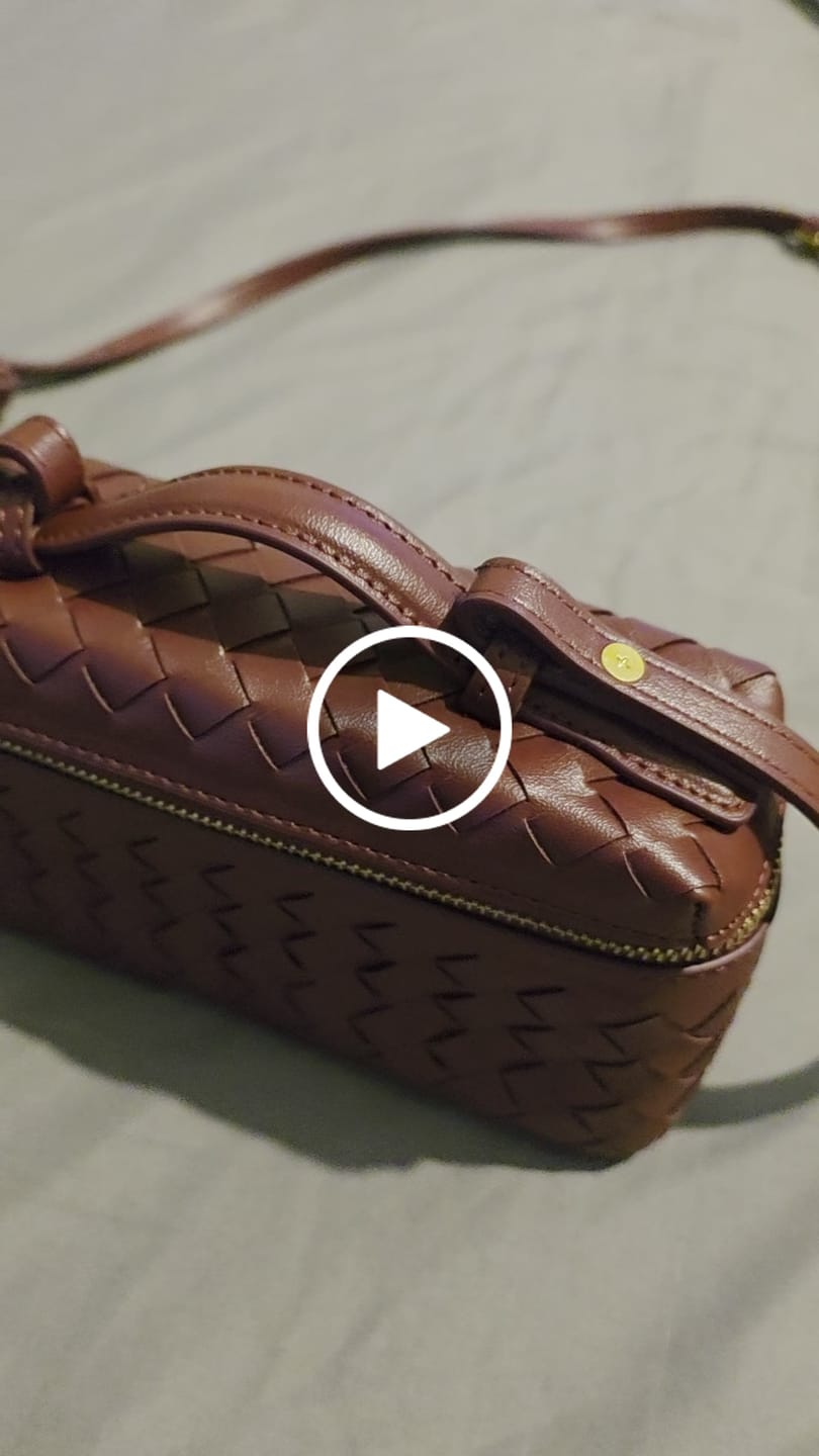 Customer video review of Tara Woven bag