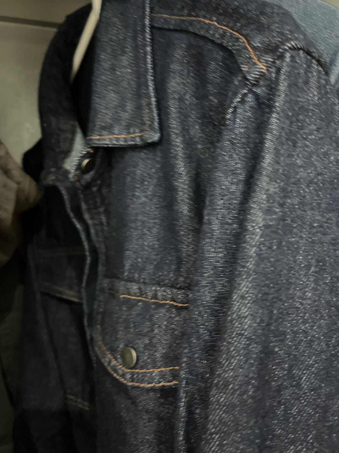 Customer photo review of Indigo Denim Overshirt With Pockets
