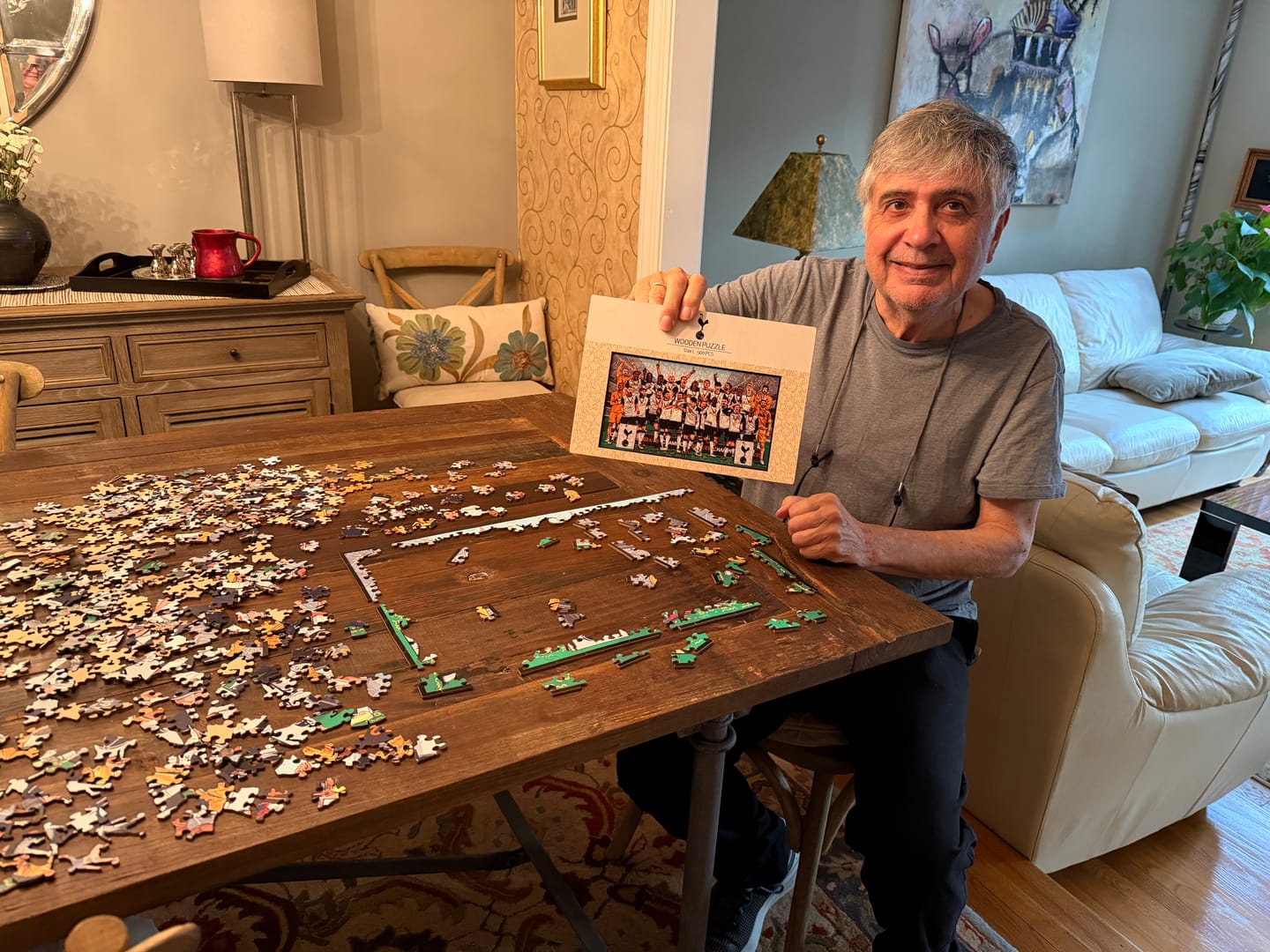 Customer photo review of Tottenham Hotspur FC® European Champions 24/25 - Wooden Puzzle